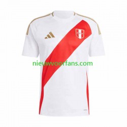 Peru Heren Shirt met Bedrukking Thuis Copa America 2024 Korte Mouw