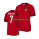 Portugal Heren Shirt met Bedrukking Cristiano Ronaldo 7 Thuis Euro 2024 Korte Mouw