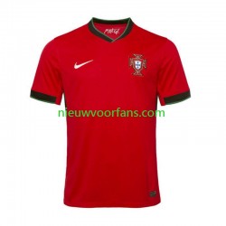 Portugal Heren Shirt met Bedrukking Thuis Euro 2024 Korte Mouw