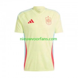 Spanje Heren Shirt met Bedrukking Uit Euro 2024 Korte Mouw