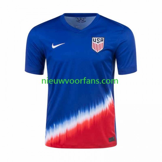USA Heren Shirt met Bedrukking Uit 2024 Korte Mouw