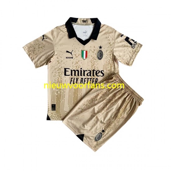 AC Milan Kind Shirt met Bedrukking Doelman Special Thuis 2022-2023 Korte Mouw