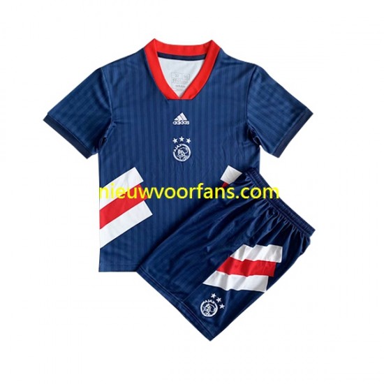 AFC Ajax Kind Shirt met Bedrukking Icon Retro Thuis 2022-2023 Korte Mouw