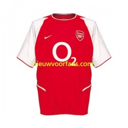 Arsenal Heren Shirt met Bedrukking Retro Thuis 2002 Korte Mouw