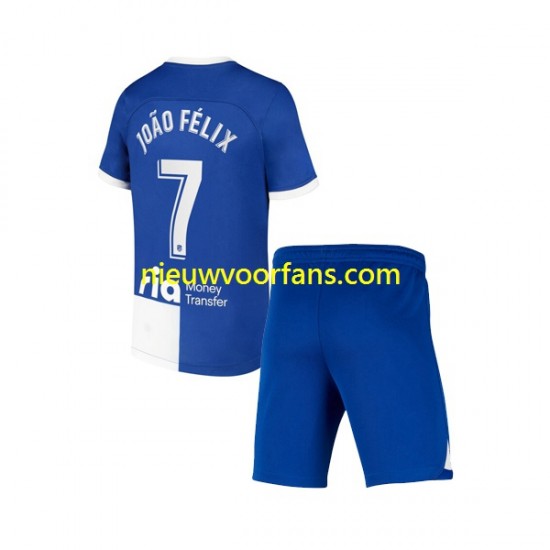 Atlético Madrid Kind Shirt met Bedrukking Joao Felix 7 120 Anniversary Thuis 2022-2023 Korte Mouw