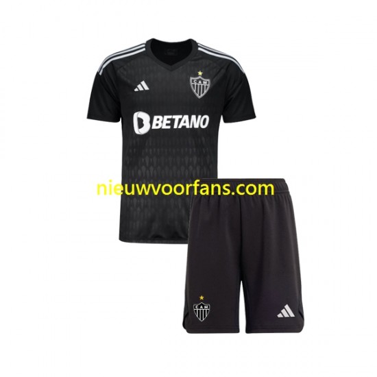 Atletico Mineiro Kind Shirt met Bedrukking Doelman Thuis 2023 Korte Mouw