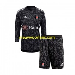 Besiktas Kind Shirt met Bedrukking Doelman Uit 2022-2023 Lange Mouw