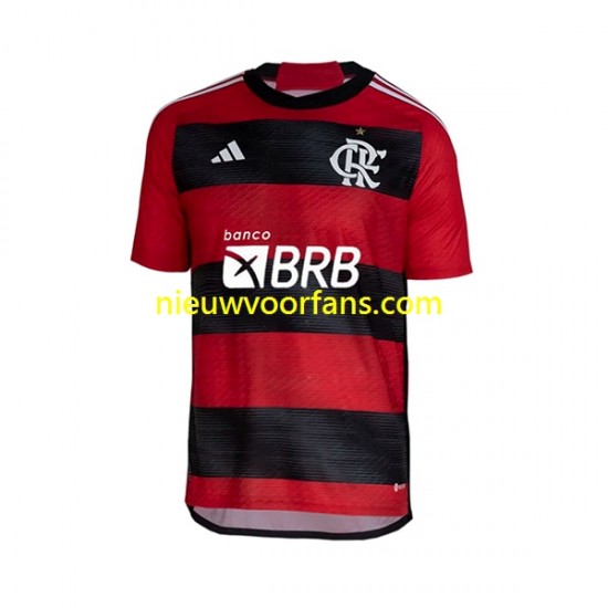 CR Flamengo Heren Shirt met Bedrukking Thuis 2023-2024 Korte Mouw