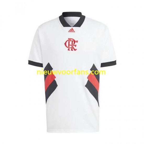 CR Flamengo Heren Shirt met Bedrukking Icon Retro Thuis 2022-2023 Korte Mouw