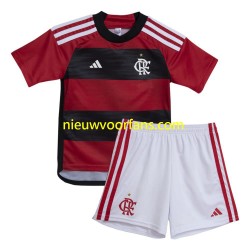 CR Flamengo Kind Shirt met Bedrukking Thuis 2023-2024 Korte Mouw