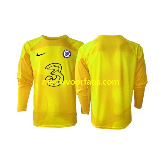 Chelsea Heren Shirt met Bedrukking Doelman Uit 2022-2023 Lange Mouw