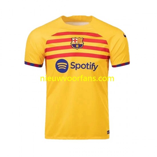 FC Barcelona Heren Shirt met Bedrukking Vierde 2022-2023 Korte Mouw