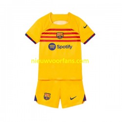 FC Barcelona Kind Shirt met Bedrukking Vierde 2022-2023 Korte Mouw