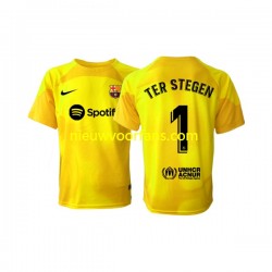 FC Barcelona Heren Shirt met Bedrukking Doelman Ter Stegen 1 Vierde 2022-2023 Korte Mouw