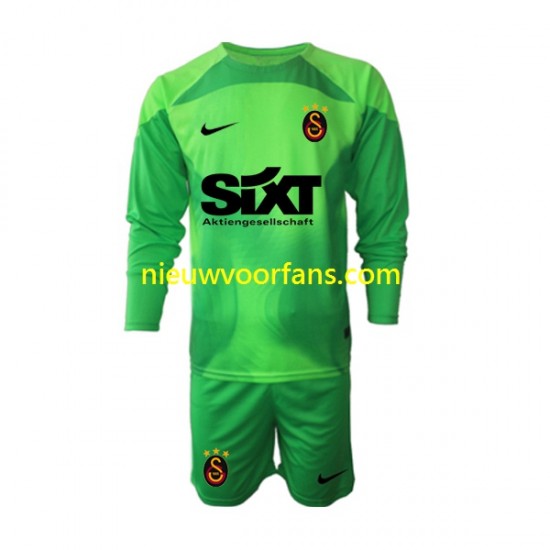 Galatasaray Kind Shirt met Bedrukking Doelman Thuis 2022-2023 Lange Mouw