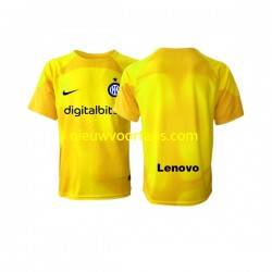 Inter Milan Heren Shirt met Bedrukking Doelman Uit 2022-2023 Korte Mouw