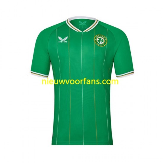 Ierland Heren Shirt met Bedrukking Thuis 2023 Korte Mouw