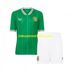 Ierland Kind Shirt met Bedrukking Thuis 2023 Korte Mouw