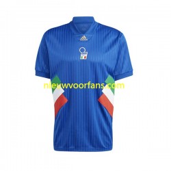 Italië Heren Shirt met Bedrukking Icon Retro Thuis 2022-2023 Korte Mouw