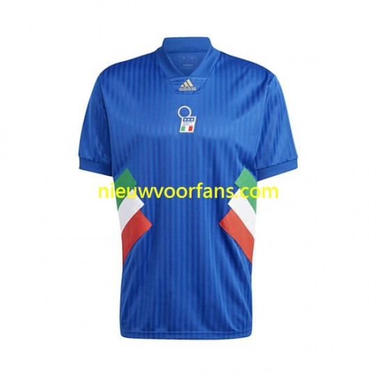 Italië Heren Shirt met Bedrukking Icon Retro Thuis 2022-2023 Korte Mouw