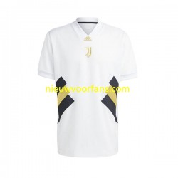 Juventus Heren Shirt met Bedrukking Icon Retro Thuis 2022-2023 Korte Mouw