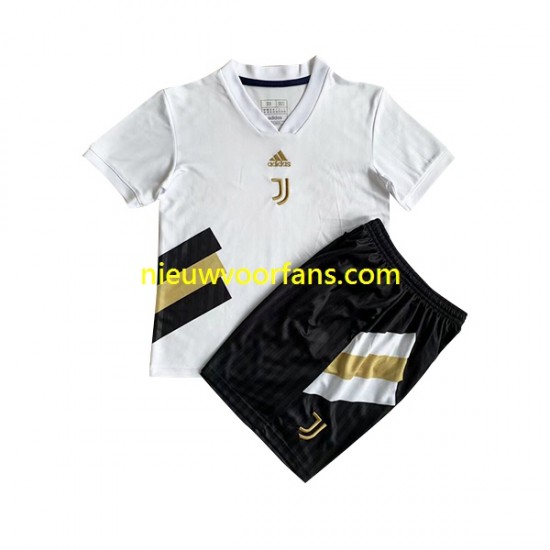Juventus Kind Shirt met Bedrukking Icon Retro Thuis 2022-2023 Korte Mouw