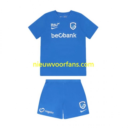 KRC Genk Kind Shirt met Bedrukking Thuis 2022-2023 Korte Mouw