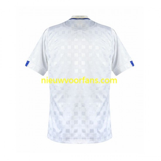 Leeds United Heren Shirt met Bedrukking Retro Thuis 1989-1990 Korte Mouw