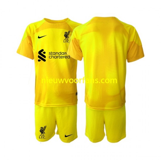 Liverpool Kind Shirt met Bedrukking Doelman Vierde 2022-2023 Korte Mouw