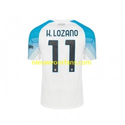 Napoli Heren Shirt met Bedrukking Face Game Lozano 11 Thuis 2022-2023 Korte Mouw