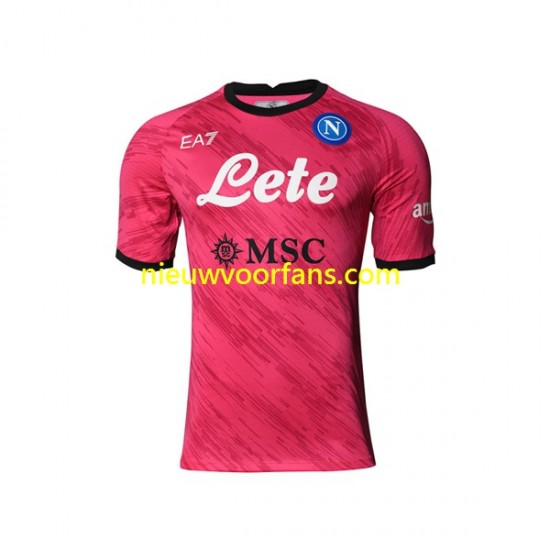 Napoli Heren Shirt met Bedrukking Doelman Thuis 2022-2023 Korte Mouw