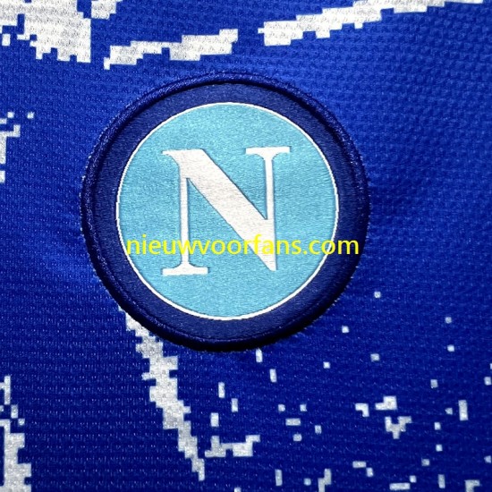 Napoli Heren Shirt met Bedrukking Maradona Champions Special Edition Thuis 2023 Korte Mouw