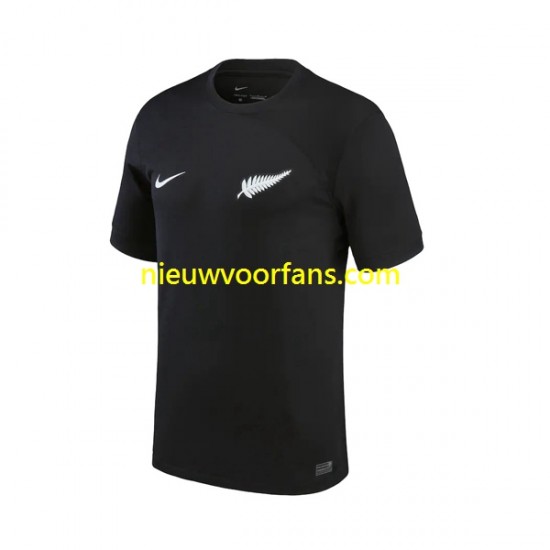 Nieuw-Zeeland Heren Shirt met Bedrukking Uit 2022-2023 Korte Mouw