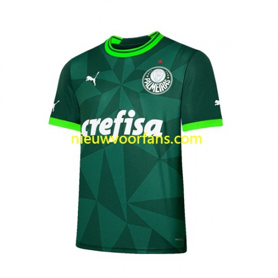Palmeiras Heren Shirt met Bedrukking Thuis 2023-2024 Korte Mouw