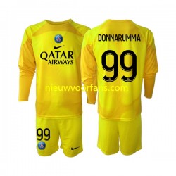 Paris Saint-Germain Kind Shirt met Bedrukking Doelman Gianluigi Donnarumma 99 Derde 2022-2023 Lange Mouw