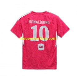 Porcinos Heren Shirt met Bedrukking RONALDINHO 10 Thuis 2023 Korte Mouw