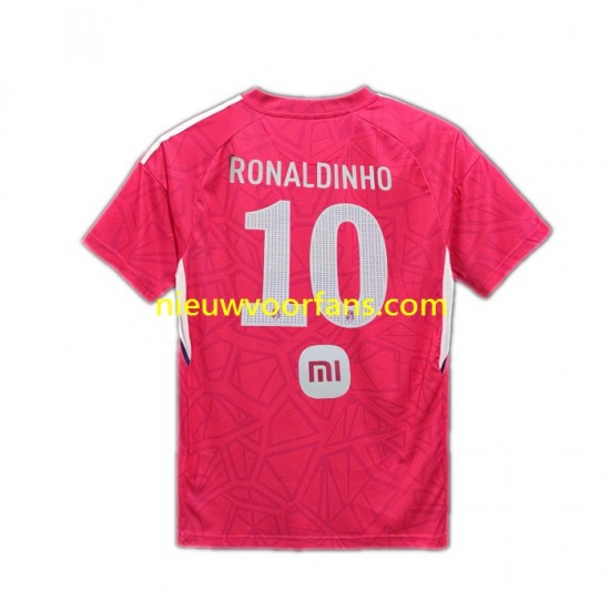 Porcinos Heren Shirt met Bedrukking RONALDINHO 10 Thuis 2023 Korte Mouw