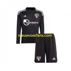Sao Paulo Kind Shirt met Bedrukking Doelman Thuis 2023-2024 Lange Mouw