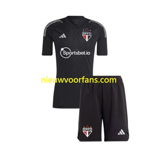 Sao Paulo Kind Shirt met Bedrukking Doelman Thuis 2023-2024 Korte Mouw