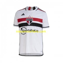 Sao Paulo Heren Shirt met Bedrukking Thuis 2023 Korte Mouw