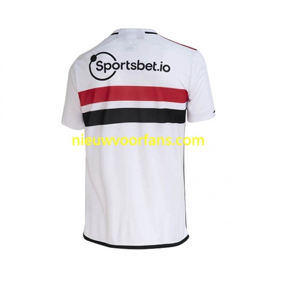 Sao Paulo Heren Shirt met Bedrukking Thuis 2023 Korte Mouw