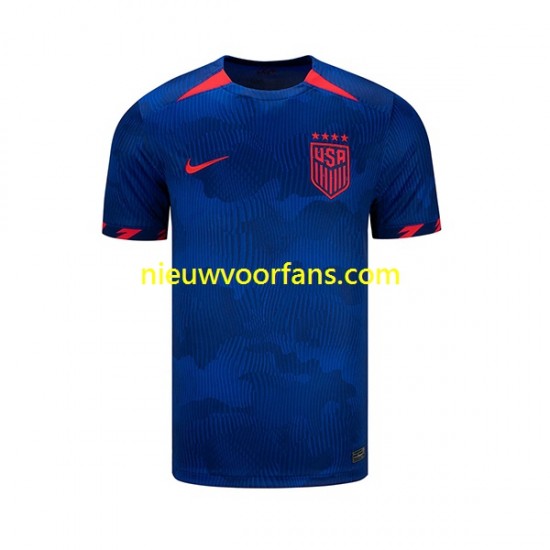 USA Heren Shirt met Bedrukking Uit 2023 Korte Mouw