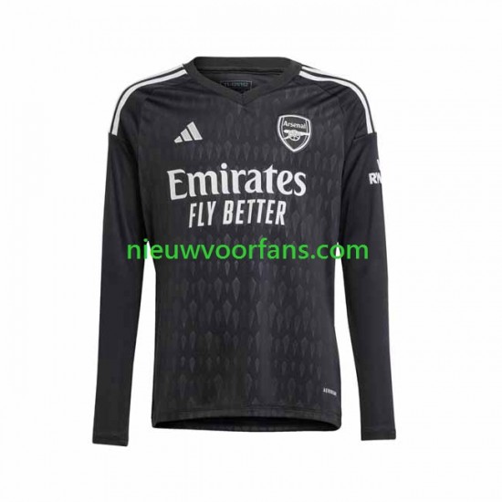 Arsenal Heren Shirt met Bedrukking Doelman Thuis 2023-2024 Lange Mouw