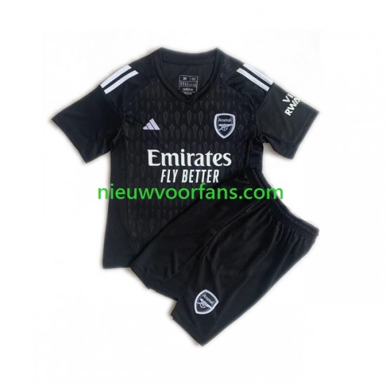 Arsenal Kind Shirt met Bedrukking Doelman Thuis 2023-2024 Korte Mouw