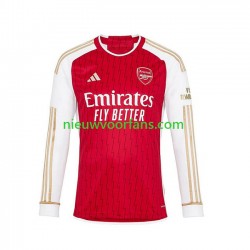 Arsenal Heren Shirt met Bedrukking Thuis 2023-2024 Lange Mouw