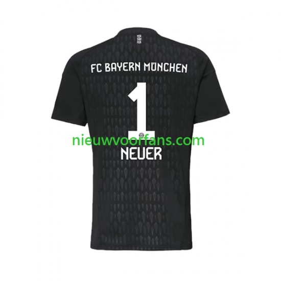 FC Bayern München Heren Shirt met Bedrukking Doelman Manuel Neuer 1 Thuis 2023-2024 Korte Mouw