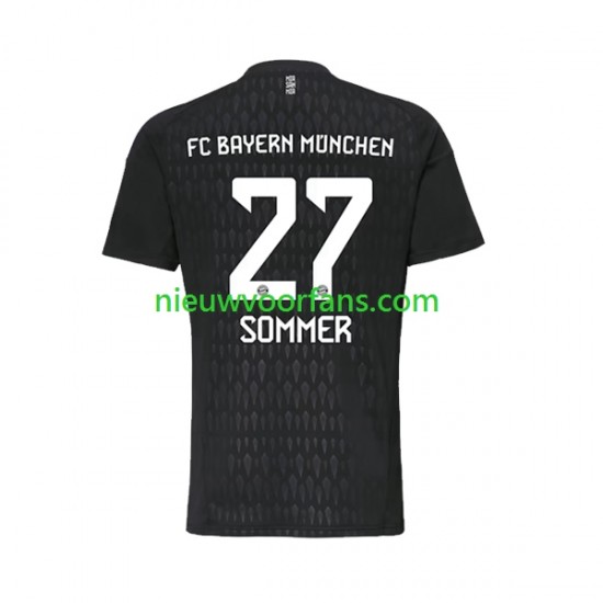 FC Bayern München Heren Shirt met Bedrukking Doelman Yann Sommer 27 Thuis 2023-2024 Korte Mouw