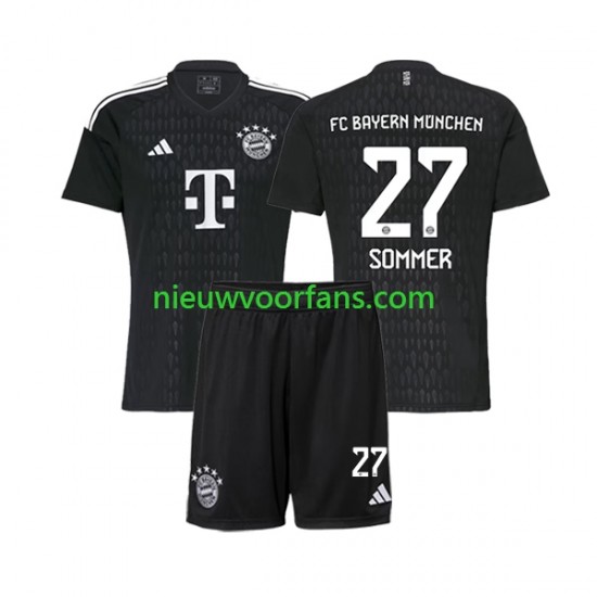 FC Bayern München Kind Shirt met Bedrukking Doelman Yann Sommer 27 Thuis 2023-2024 Korte Mouw