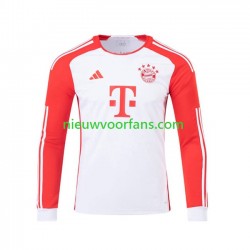 FC Bayern München Heren Shirt met Bedrukking Thuis 2023-2024 Lange Mouw