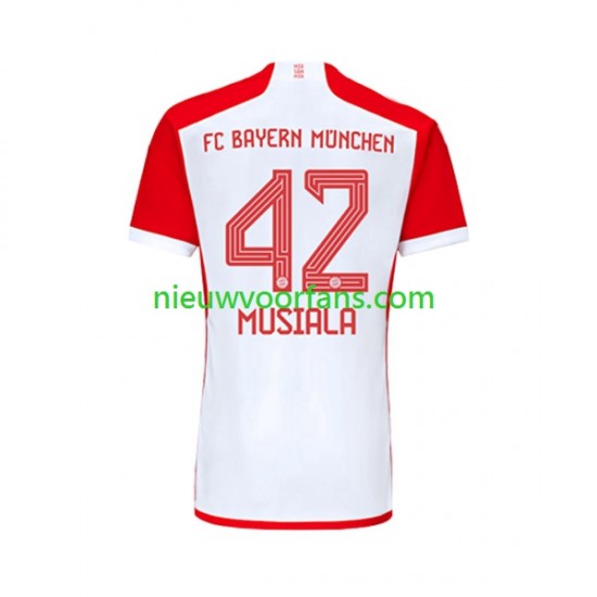 FC Bayern München Heren Shirt met Bedrukking Jamal Musiala 42 Thuis 2023-2024 Korte Mouw
